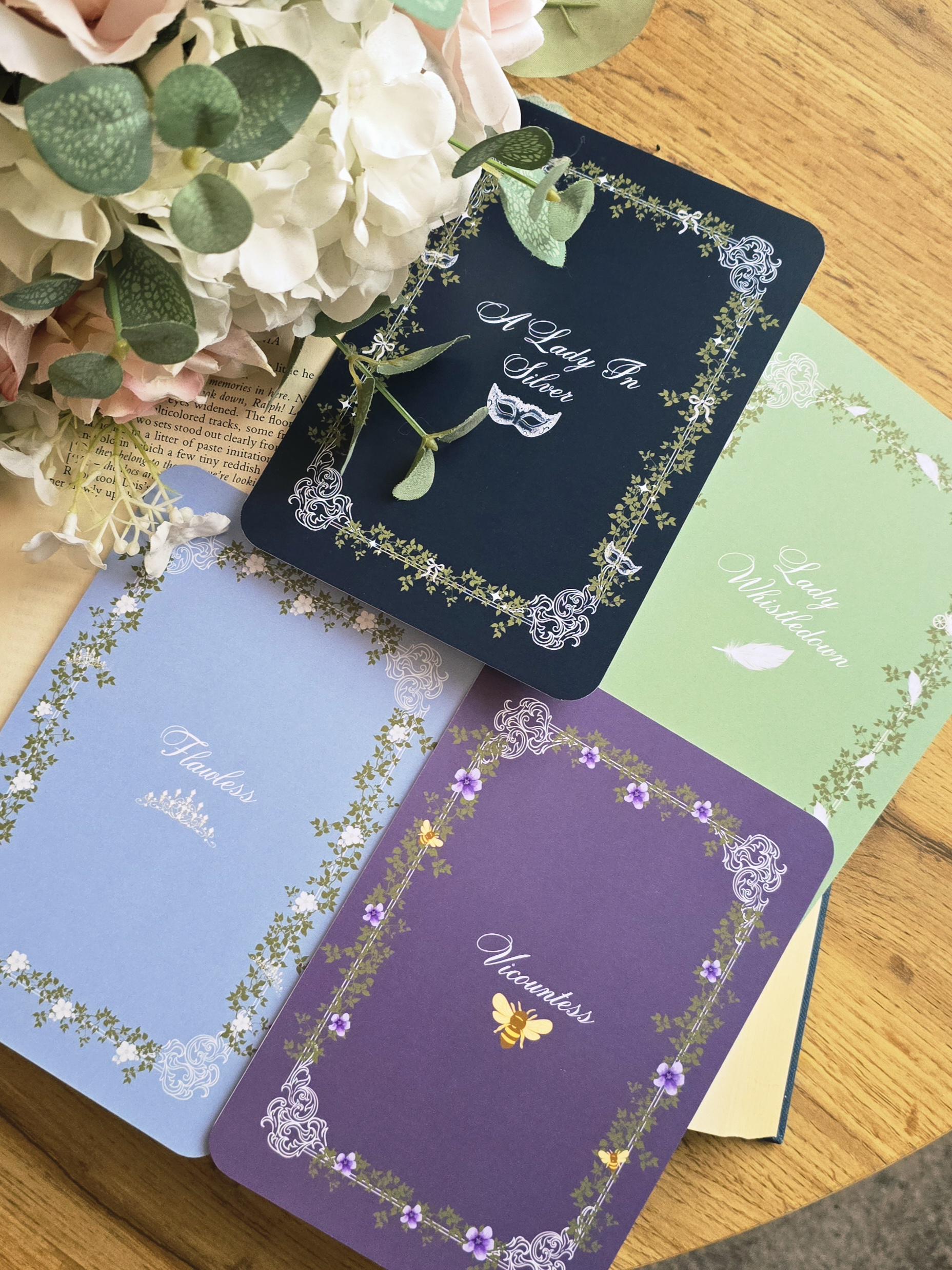 Bridgerton Kindle Inserts Set of 4